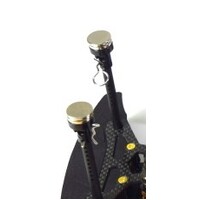 Absima Magnetic body mount system, black (single post)