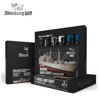 Abteilung 502 Naval and Grey Effects Set Modelling Oil Paint Set [ABT306]