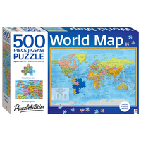 500pc Puzzlebilities World Map Jigsaw Puzzle