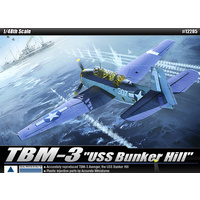 Academy 1/48 TBM-3 "USS Bunker Hill" Avenger Plastic Model Kit [12285]