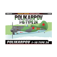 Academy 1/48 Polikarpov I-16 Type 24 Le: Plastic Model Kit [12314]