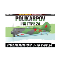 Academy 1/48 Polikarpov I-16 Type 24 Le: Plastic Model Kit [12314]