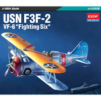 Academy 1/48 USN F3F-2 VF-6 "Fighting Six" Plastic Model Kit [12326]