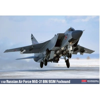Academy 1/48 Russian Air Force MiG-31 BM-BSM Foxhound Plastic Model Kit