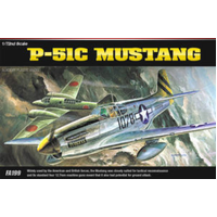 Academy 1/72 P-51C Mustang Plastic Model Kit [12441]