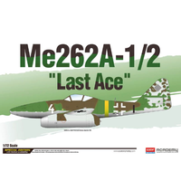 Academy 1/72 ME262A-1/2 "Last Ace" Le: Plastic Model Kit [12542]