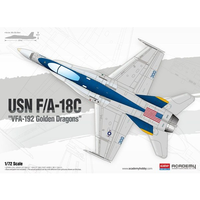 Academy 1/72 USN F/A-18C "VFA-192 Golden Dragons" Plastic Model Kit [12564]