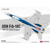 Academy 12564 1/72 USN F/A-18C "VFA-192 Golden Dragons" Plastic Model Kit
