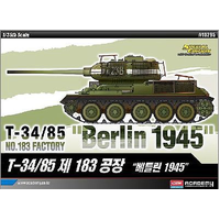 Academy 1/35 T-34/85 No.183 Factory "Berlin 1945" Plastic Model Kit [13295]