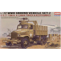 Academy 1/72 US Cargotruck & Accessory Plastic Model Kit [13402]