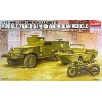 Academy 1/72 M3 U.S Half Track Plastic Model Kit [13408]