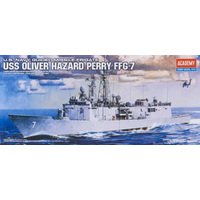 Academy 1/350 USS Oliver Hazard Perry FFG-7 Plastic Model Kit *Aus Decals* [14102]