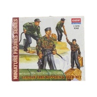 Academy 1/35 German Tank Supplies & Crew Set Vintage Plastic Model Kit
