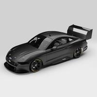 Authentic Collectables 1/18 Ford Mustang GT Supercar - Matte Black Plain Body Edition Diecast Car