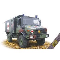 Ace Model 1/72 UNIMOG U1300L Krankenwagen Ambulance Plastic Model Kit [72451]