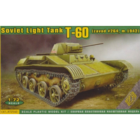 Ace Model 1/72 T-60 Soviet Light Tank Plastic Model Kit [72540]