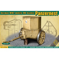 Ace Model 1/72 Panzer Nest - German WWII mobile MG bunker Plastic Model Kit 72561