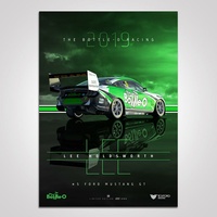 Authentic Collectables 2019 The Bottle-O Racing #5 Ford Mustang Lee Holdsworth Limited Edition Print
