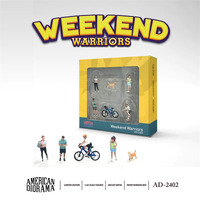 American Diorama 1/64 Figure Set: Weekend Warriors Diecast Model