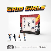 American Diorama 1/64 Grid Girls Figure Set