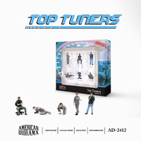 American Diorama 1/64 Top Tuners (JDM Tuner/Mechanic) Figure Set