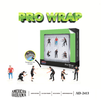 American Diorama 1/64 Pro-Wrap Figure Set (Includes Transparent Film)