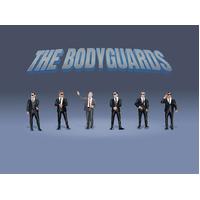 American Diorama 1/64 The Bodyguards Figure Set