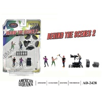 American Diorama 1/64 Behind the Scenes 2 (Include 4 figures & 5 accessories total 9 pieces) Figure Set