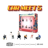 American Diorama 1/64 Figure Set: Car Meet 5 Diecast Model Accessory