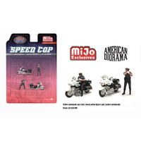 American Diorama 1/64 Speed Cop Police Motorcycles Figure Set