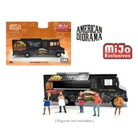 American Diorama 1/64 Food Truck - The Burger Truck Diecast Model Truck