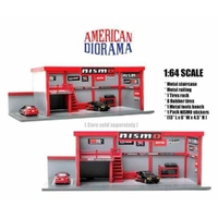 American Diorama 1/64 Garage Diorama Set (Advan Yokohama sticker pack included)