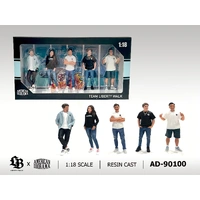 American Diorama 1/18 Team Liberty Walk (Set of 5 figures) Figure Set
