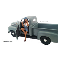 American Diorama 1/18 Jessie Mechanic Figure Accessory (Car not included)