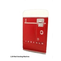 American Diorama 1/24 Red Vending Machine Accessory