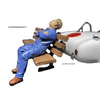 American Diorama 1/18 Sitting Mechanic II Figure Accessory (Car not included)