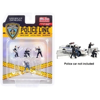 American Diorama 1/64 Police Line 1 - Figure Set 