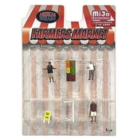 American Diorama 1/64 Farmer's Market Diecast Figure Set 