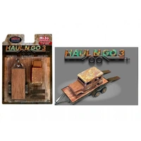 American Diorama 1/64 Haul n Go Rust Car Trailer with Rusted Body Diecast Accessory
