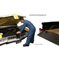 American Diorama 1/18 Doug Filling Engine Oil Mechanic Figure Accessory (Car not included)