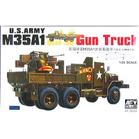 AFV Club 1/35 M35A1 Gun Truck (Vietnam War) Plastic Model Kit AF35034