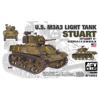 AFV Club 1/35 M3A3 Stuart Light Tank Plastic Model Kit [AF35053]