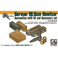 AFV Club 1/35 German 10.5cm Howitzer Ammunition And Accessory Set Plastic Model Kit [AF35062]