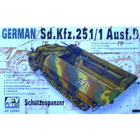 AFV Club 1/35 German Sd.Kfz. 25 Ausf.D Half-Track Plastic Model Kit [AF35063]
