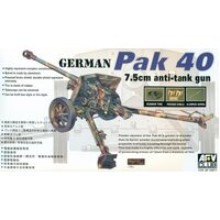 AFV Club 1/35 German Pak 40 75mm Anti-Tank Gun Plastic Model Kit AF35071