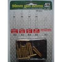 AFV Club AF35076 1/35 90mm Gun Ammo (For M36,M26) Plastic Model Kit