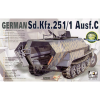 AFV Club 1/35 German Sd.Kfz.25 Ausf.C Half-Track Plastic Model Kit AF35078