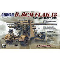 AFV Club 1/35 German 8.8cm Flak-18 AA Gun Plastic Model Kit AF35088