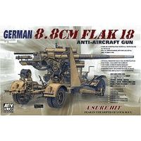AFV Club 1/35 German 8.8cm Flak-18 AA Gun Plastic Model Kit [AF35088]