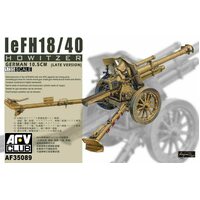 AFV Club 1/35 German leFH 18/40 10.5cm Howitzer (Late Version) Plastic Model Kit AF35089